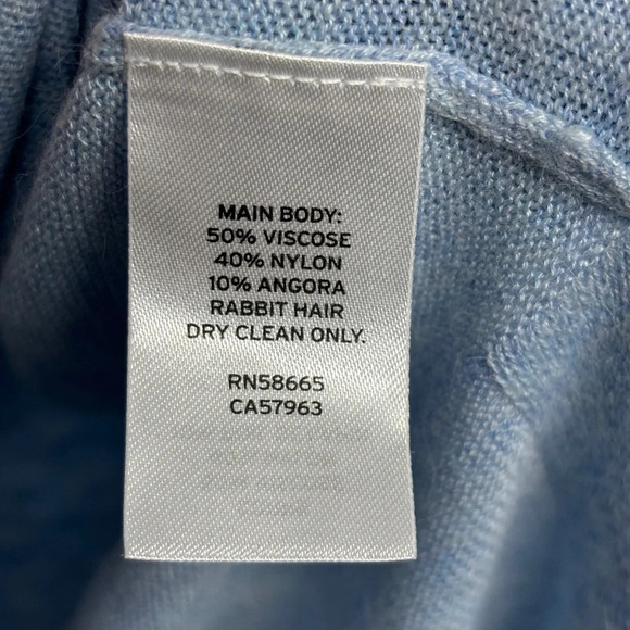 Trouve Blue M Sweater Lightweight Drape Neck Long Sleeve - Picture 4 of 6